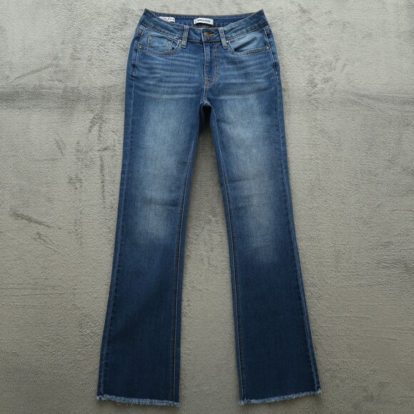 VIGOSS Jeans Women's Size 26 Blue Mid-Rise Marley Crop Boot Denim 30" Inseam - Picture 1 of 16